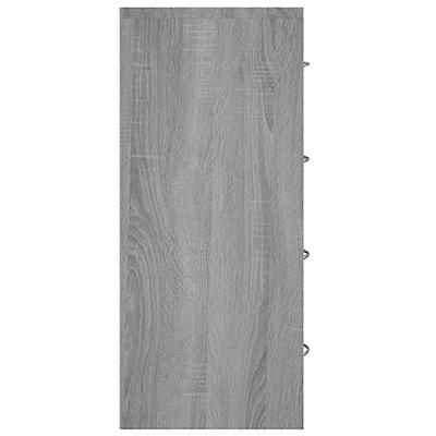 Dressoir met 4 lades 60x30,5x71 cm grijs sonoma
