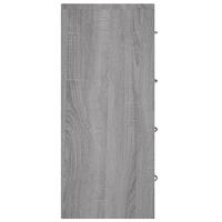 Dressoir met 4 lades 60x30,5x71 cm grijs sonoma - thumbnail