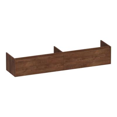 Brauer Embrace - Onderkast - 200 cm - met 2 Softclose Lades Greeploos en 2 Sifon Uitsparingen - Forest Cacao