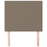 Hoofdborden 2 st 80x5x78/88 cm stof taupe - thumbnail