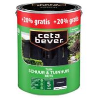 Cetabever Schuur en Tuinhuis Beits Dekkend Zijdeglans - Antraciet - thumbnail
