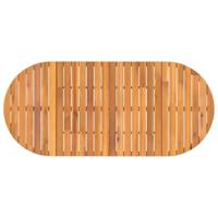 Tuintafel ovaal 200x90x75 cm massief acaciahout - thumbnail