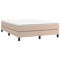 Boxspring bed kunstleer cappuccinokleurig 140x200 cm - thumbnail