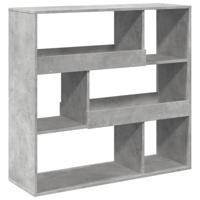 Boekenkast / kamerscherm 100x33x94,5 cm betongrijs - thumbnail