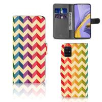 Samsung Galaxy A51 | Telefoon Hoesje | Zigzag Multi Color - thumbnail
