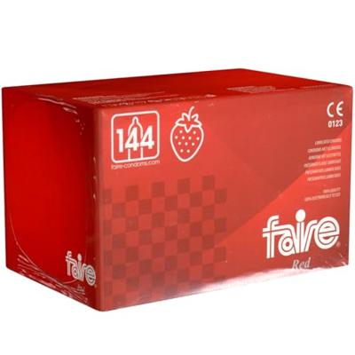 Faire Red condooms aardbeiensmaak