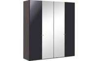 Goossens Kledingkast Easy Storage Ddk, Kledingkast 203 cm breed, 220 cm hoog, 2x draaideur en 2x spiegel draaideur midden - thumbnail