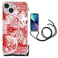 Extreme Case iPhone 14 Plus Angel Skull Rood - thumbnail