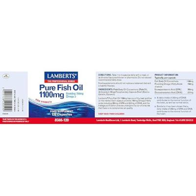 Lamberts Pure Visolie 1100mg