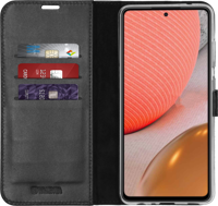 Valenta Book Case Gel Skin Samsung Galaxy A72 4G Black - thumbnail