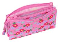 Pennenetui met 3 vakken Trolls Roze 22 x 12 x 3 cm - thumbnail