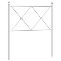 Hoofdbord 75 cm metaal wit - thumbnail