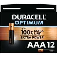 Batterij duracell optimum 12x aaa - thumbnail