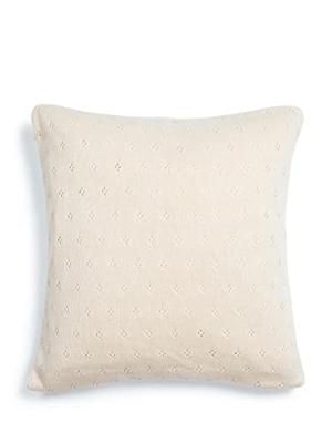 Essenza Essenza knitted Ajour cushion Antique white 50x50