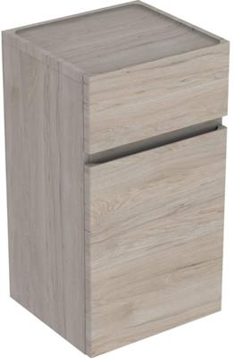 Geberit Renova Plan Lage Kast Met Deur En La 39x36x70 cm Licht Noten Hickory