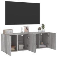 Tv-meubels 2 st wandgemonteerd 60x30x41 cm grijs sonoma eiken - thumbnail