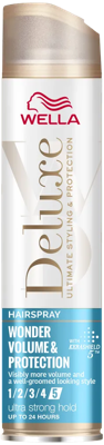 Wella Deluxe Hairspray Volume & protection Ultra Strong