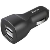 Hama USB-oplader 12.00 W 2x USB-A Zwart Auto, Vrachtwagen - thumbnail