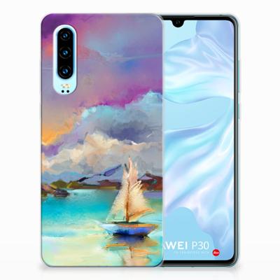 Smartphone hoesje Huawei P30 Boat Smartphone hoesje Huawei P30 Boat