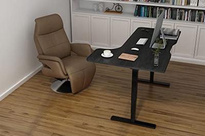 Digitus Zit-sta-bureauframe Elektrisch in hoogte verstelbaar Hoogte: 620 tot 1270 mm (b x d) 1700 mm x 680 mm Zwart DA-90434 DA-90434