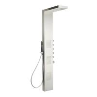 BWS Douchepaneel Rio met Thermostaat Kraan 158x20 cm RVS - thumbnail