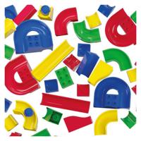 Hubelino knikkerbaan kiga scholenset baanelementen, 156dlg - thumbnail