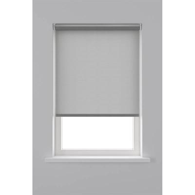 Rolgordijn Lichtdoorlatend Structuur Streep - Grijs