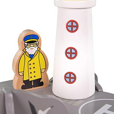 Bigjigs houten rails vuurtoren 4-wegs tunnel Bigjigs houten rails vuurtoren 4-wegs tunnel