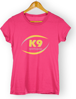 T-shirt Dames Roze - K9 Sportswear - thumbnail
