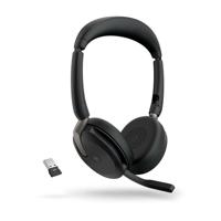 Headset met Bluetooth en microfoon Jabra Evolve2 65 Flex Zwart - thumbnail