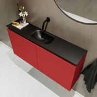 MONDIAZ TURE 100cm toiletmeubel fire. EDEN wastafel urban midden geen kraangat - thumbnail
