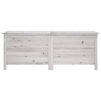Tuinbox 150x50x56,5 cm massief vurenhout wit - thumbnail