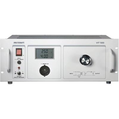 VOLTCRAFT VIT 500 Lab-scheidingstrafo, instelbaar 1 - 250 V/AC VOLTCRAFT VIT 500 Lab-scheidingstrafo, instelbaar 1 - 250 V/AC