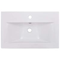 Inbouwwastafel 61x39,5x18,5 cm keramiek wit - thumbnail