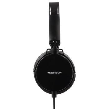 Thomson HED2207BK Koptelefoon On-ear Microfoon Vouwbaar Platte Kabel Zwart Thomson HED2207BK Koptelefoon On-ear Microfoon Vouwbaar Platte Kabel Zwart