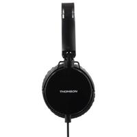 Thomson HED2207BK Koptelefoon On-ear Microfoon Vouwbaar Platte Kabel Zwart - thumbnail