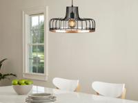 Hanglamp DUSTY 1 lamp zwart - thumbnail