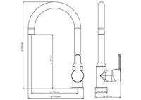 EISL keukenmengkraan diziani chroomkleurig wit - thumbnail