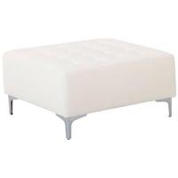 Beliani - ABERDEEN - Ottomaan - Wit - Kunstleer - thumbnail