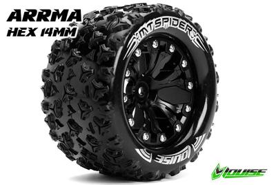 Louise MT-SPIDER Soft Banden op 2.8" Velgen Zwart - Hex 14mm (electro 4WD: FR/RR)