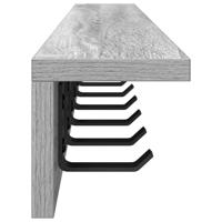 Wandgemonteerde kapstok Grijs sonoma 100 x 10.5 x 10.5 cm - thumbnail