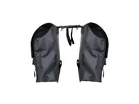 Dresco Super shopper dubbele fietstas 50 liter nylon zwart - thumbnail