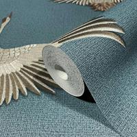 Marburg Kumano; The New Design Book Behang met kraanvogels - 34531 - thumbnail