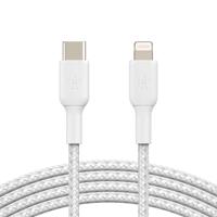 Kabel USB-C naar Lightning Belkin CAA004BT1MWH Wit 1 m - thumbnail