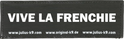 Julius-K9 label - Vive la frenchie - 150x60mm