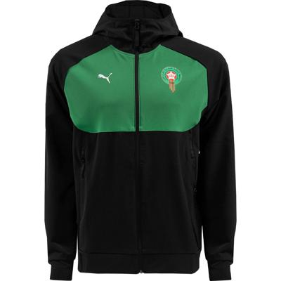 Marokko Tech Woven Trainingspak Senior Zwart - Maat M - Kleur: Zwart | Soccerfanshop