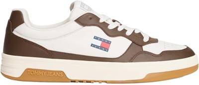 Tommy Hilfiger TJM cupsole 0LI ivory brown Wit maat 42 - thumbnail