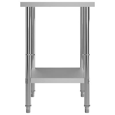 VidaXL Keukenwerktafel 60x60x85 cm roestvrij staal VidaXL Keukenwerktafel 60x60x85 cm roestvrij staal