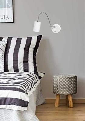 Steinhauer Bed lampje flexibelUpround wit - 3390W