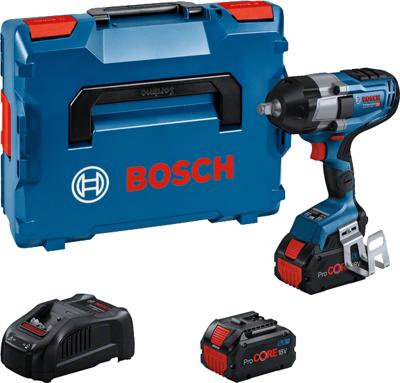 Bosch Professional GDS 18V-1000 C 06019J8003 Accu-draaislagmoeraanzetter 18 V 5.5 Ah Li-ion Brushless, Incl. 2 accus, Incl. lader, Incl. koffer